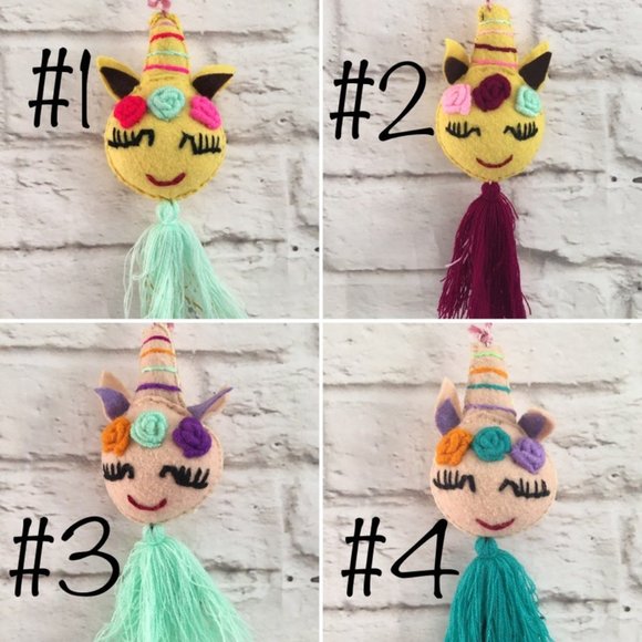 Handmade Mexican Unicorn Pom Pom Tassel - Pompones Mexicanos - Picture 2 of 3